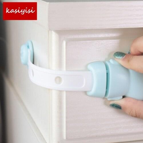 10Pcs/lot Baby Security Plastic Cabinet Lock Drawer Lock Children Multiplie Use Safety Lock Protect Lock