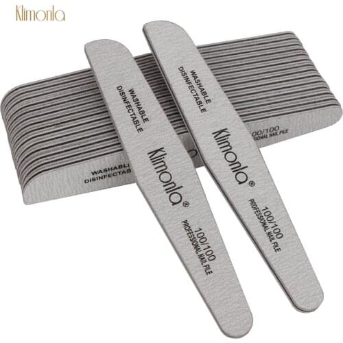 10pcs/lot Professional Nail Files 100/100 Grit Double Sided Wooden Sanding Buffer Pedicure Manicure Care Nail Art Beauty Tools