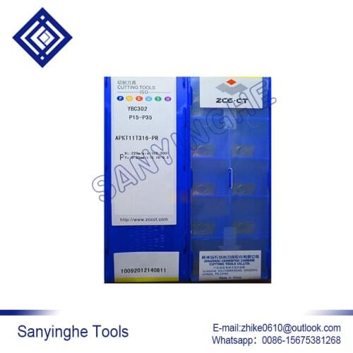 Free shipping high quality 10pcs/lots YBC302 APKT11T316-PR cnc carbide milling insert