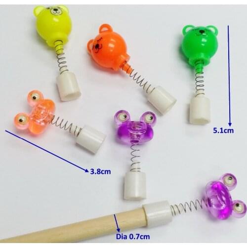 12pc Spring swing head animal Pencil Top Cup Cake Decoration Topper Vending Birthday Party Favors Gift Novelty Pinata Bag Filler