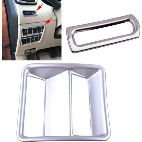 2pcs Car Dashboard Headlight Adjust Switch Button Cover Trim Frame Fit For Nissan Rogue Sport X-Trail T32 Qashqai J11 LHD Only