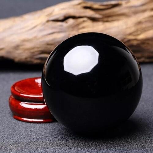 5-20cm Natural obsidian quartz crystal, ball to heal