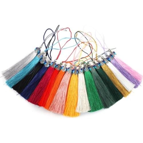 6pcs/lot 10cm Cotton Small Tassels Fringe Cotton Tassels Trim For DIY Bracelet Key Earring Pendant Jewelry Making Accessories