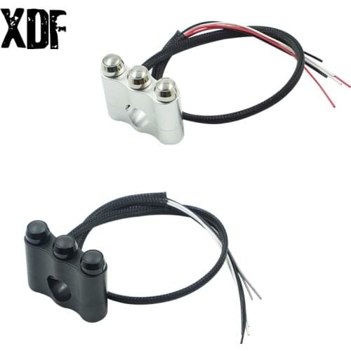 7/8'' 22mm CNC Aluminum Motorcycle Switch Handlebar Mount For Headlight Horn Fog Light ON OFF Reset Start Kill Switch Buttons