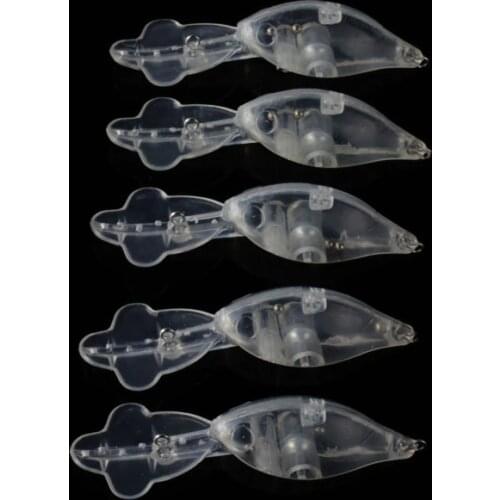 9CM/7.30G 50pcs Blank Unpainted Bait DIY Minnow Crankbait wobbler Unpainted Lure Freshwater Fishing Blank Hard Lures Isca Pesca