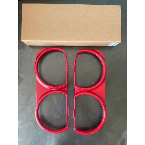 For DodgeChallenger 15-21modles 68259053AB 68259052ABmodified exterior accessories mesh frame headlight frame red decorative