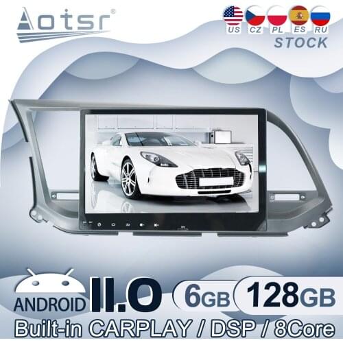Android 11 For Hyundai Elantra 2016 2017 2018 Car Radio GPS Navigation Multimedia Video Player Stereo Audio Head Unit CD Player