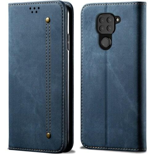 Redmi 10x Phone Case Luxury Solid Wallet Card Holder Cowboy Leather For Xiaomi Redmi 10x Case Red Mi 10 X X10 Flip Cover Funda