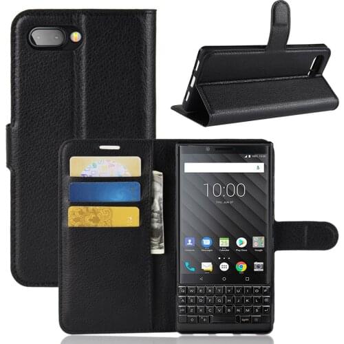 Book Style PU Leather Case Cover for BlackBerry Key 2 Flip Wallet Phone Bags Cases with Stand for BlackBerry Athena