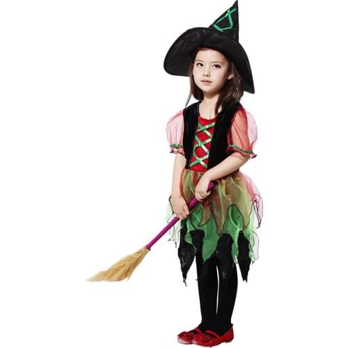 Halloween childrens performance costumes girls witch witch performance costumes masquerade dress cute costumes dress up