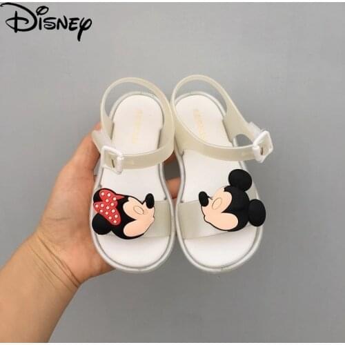 Disney Minnie Kids Cartoon Beach Shoes Mickey Mouse Leaky Toe Girls Sandals