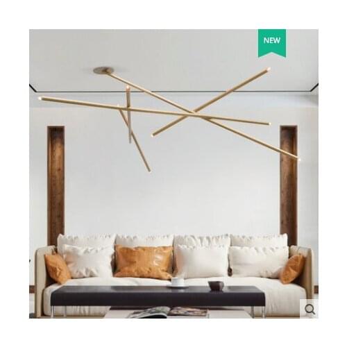 Designer post-modern creative chandelier Nordic personality living room dining room light simple study model room chandelier