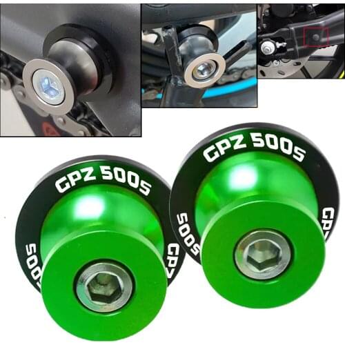 For KAWASAKI GPZ500S GPZ 500S GPZ500 S 1990-2009 2008 2007 2006 Motorcycle Swingarm Spools Slider Stand Screws Slider Protector
