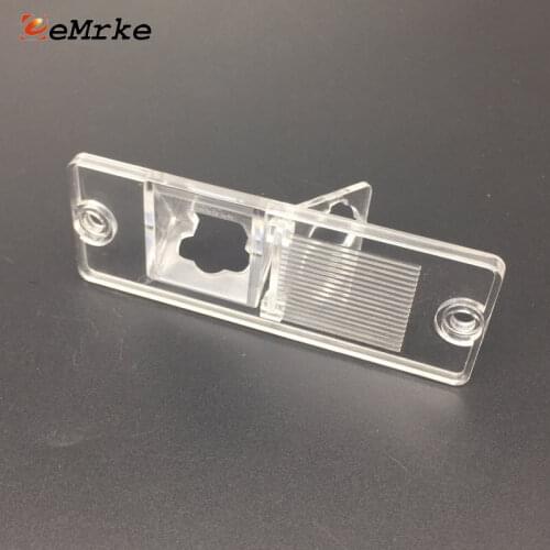 EEMRKE Car Rear View Camera Bracket License Plate Lights Housing Mount for Mitsubishi Lancer CS Lioncel / V3 / Virage 2001-2008