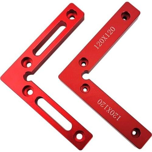 4.7" x 4.7" 90 Degree Positioning Squares Right Angle Clamps Precision L Block Square Aluminium Alloy Woodworking Carpenter Tool