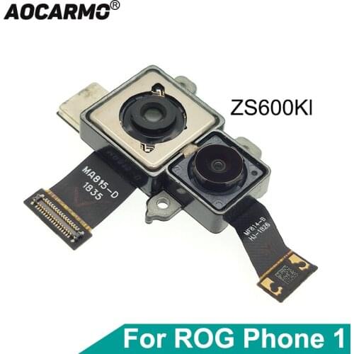 Aocarmo For ASUS ROG Phone 1 ROG1 ZS600KL Back Rear Camera Module Flex Cable Lens Replacement Part