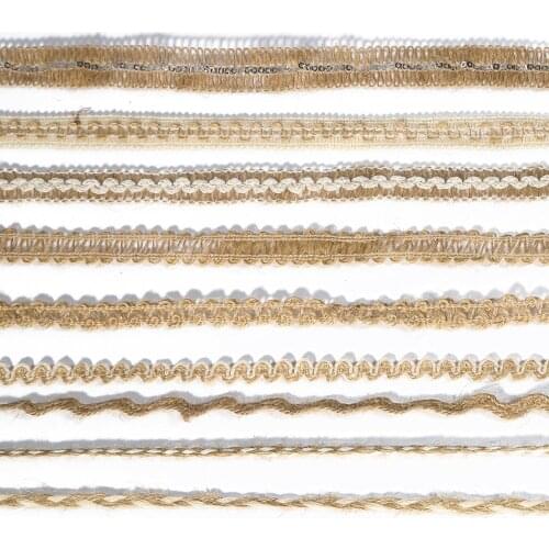 New 5M Vintage Natural Hessian Jute Twine Rope Wedding Party Burlap Ribbon DIY Craft Decor Home Spool Festival Scrapbooking