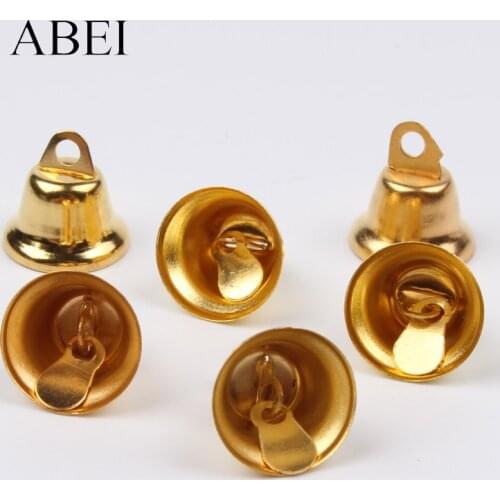 100pcs Gold Silver Christmas Gingle Bell For Party Wedding Home Xmas Tree Decoration Jewelry Finding DIY Bells Crafts