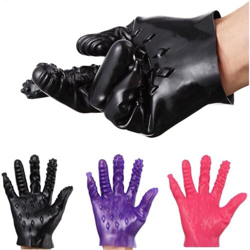 Sex Games Flirting Gloves Masturbation Mitten for Couple Erotic Sex Toys Vaginal G-Spot Clitoris Stimulator Touch Massage Glove