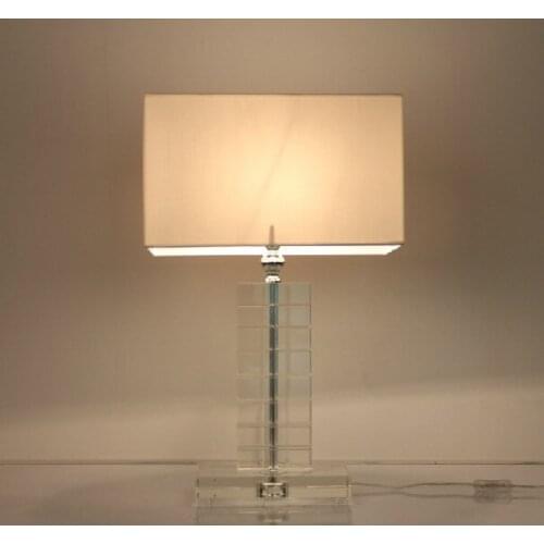 Modern American Crystal Fashion Simple Designer Model Room Living Room Table Lamp Hotel Room Bedside Table Lamp
