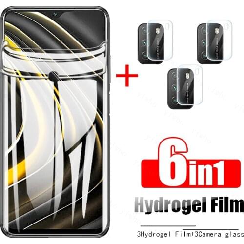 Camera Lens glass For Xiaomi Poco M3 Hydrogel Film Pocophone M3 Screen protective For Poko f3 f 3 x3 pro Safety Protective glass