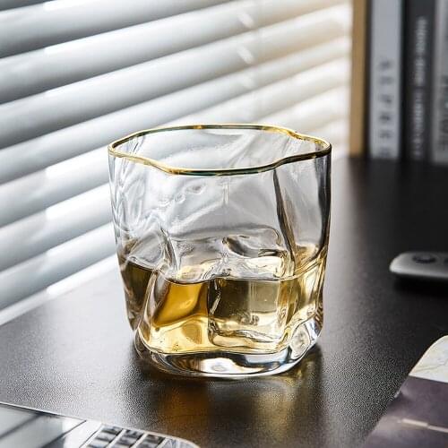 Glass Cups Transparent Glass Containers Glass Drinkware Water Goblets Drinking Glasses Whiskey Glass Lot Wine bar glass cup