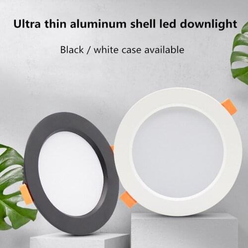 LED Downlight 3W 5W 7W 9W 12W 15W 18W 24W 30W Thick aluminum Recessed LED Spot Lighting 220V 110VBedroom Kitchen Indoor down lig