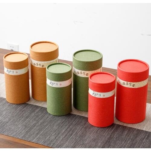 Xin Jia Yi Packaging Green Tea Can Customized Printing Size Cookies Packaging Kraft Paper Tubes