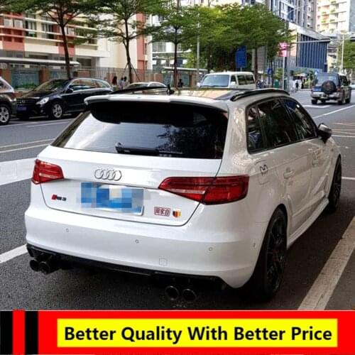 For Audi A3 SPORTBACK 2013-2020Rear Spoiler High Quality ABS Material Primer Color Car Tail Wing Decoration Trunk Spoiler For A3