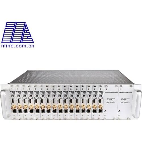 16 HDMI + 16 CVBS AV BNC 3U Rack IP Streaming Encoder to H.264 1080p@60 Audio Video Encoder