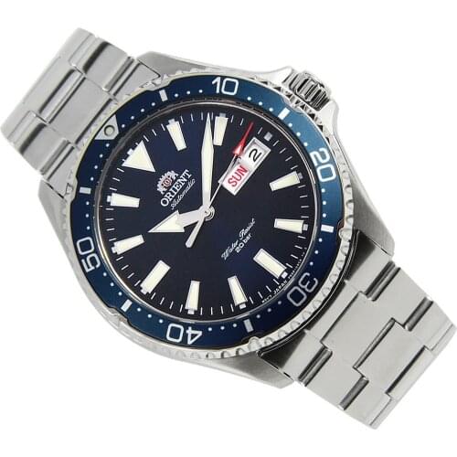 Orient Kamasu Mako III RA-AA0002L crystal sapphire strap steel blue dial diver watch sapphire glass auto watch