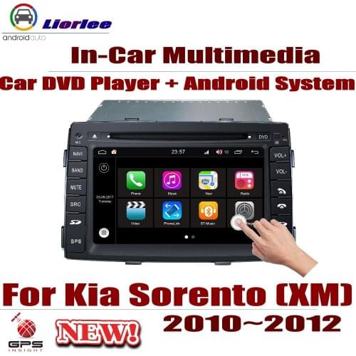 Car DVD Player For Kia Sorento XM 2010~2012 GPS Navigation Android 8 IPS LCD Screen Radio BT USB AUX
