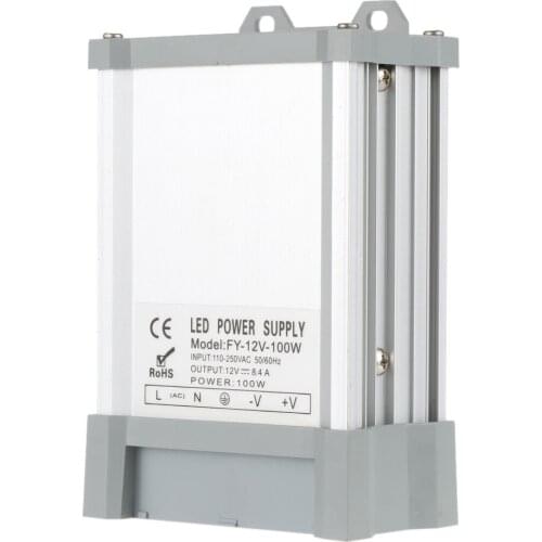 Free Shipping Outdoor Rainproof Type AC to DC Constant Voltage 12V 100W Switching Power Supply