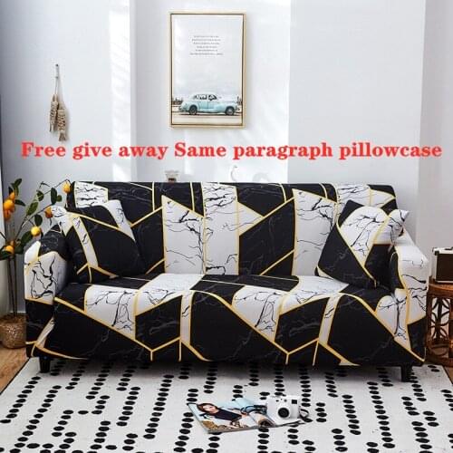 Geometric Printed Sofa Covers for Living Room Elastic Stretch Slipcover Sectional Corner Sofa Couch Covers 1/2/3/4-Seater
