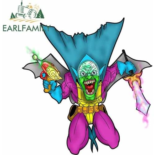 EARLFAMILY 13cm x 12.1cm For Space Goblin Raygun Car Sticker Bumper Decal Graffiti Sticker Repair Waterproof For JDM SUV RV