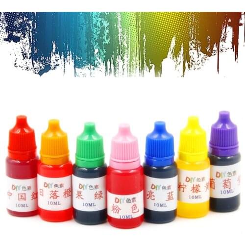 1pcs 10ml Dyeing Pigment Additives For Diy Slimes Pigment Dye Grade Mud Dyeing Colorant Accessories For Slime Food Safety T K9B0