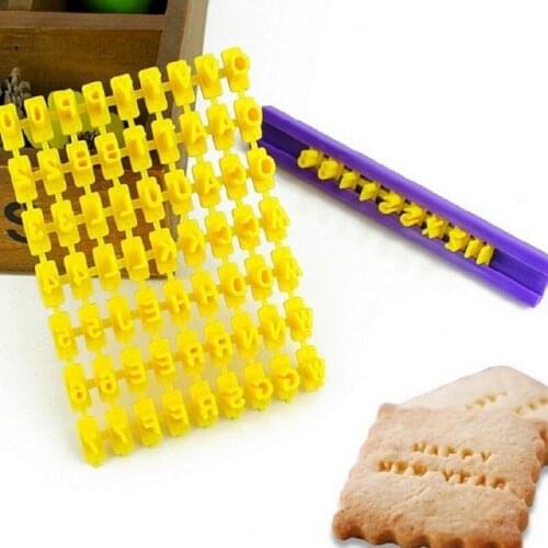 JOYLIVE DIY Letter Cookie StampAlphabet Number Letter Baking Mould 3D Cookie Embosser Cutter Cake Fondant Fondant Mould