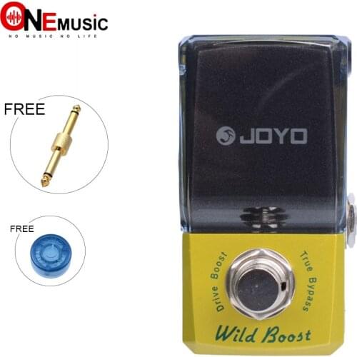 Joyo JF-302 Wild Boost Drive Booster Effect pedal New Ironman Mini Series Effect Pedal with gold connector and MOOER knob