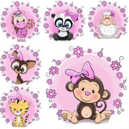 New Cartoons Childrens Handicrafts Diamond Mosaic Animals Diamond Painting Panda Cross Stitch Gift KB155