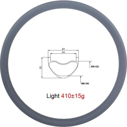 LIENGU light 410g 29er MTB AM tubeless clincher 40mm carbon rim UD matte glossy all mountain bicycle 29 rim T700 T800