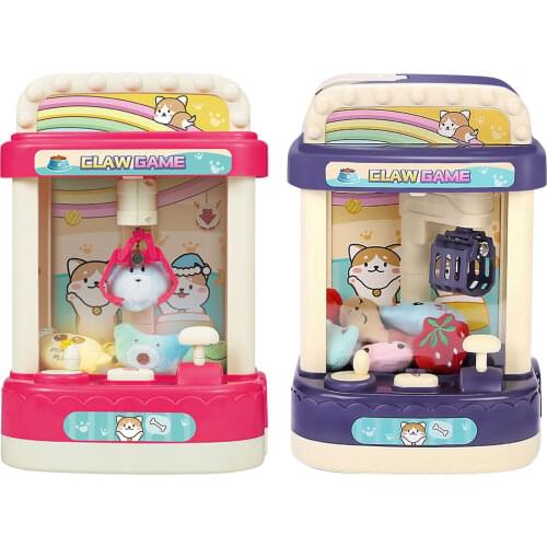 DIY Doll Machine Rechargeable Electronic Catch House Unicorn Doll Mini Cat Doll Stuffed Bear With Music And Lighting