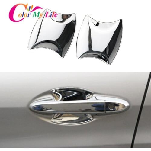 Car Front Door Handle Bowl Cover for Honda HRV Vezel HR-V HR V 2014 2015 2016 2017 Chrome Car Door Wrist Protector Trim Sticker