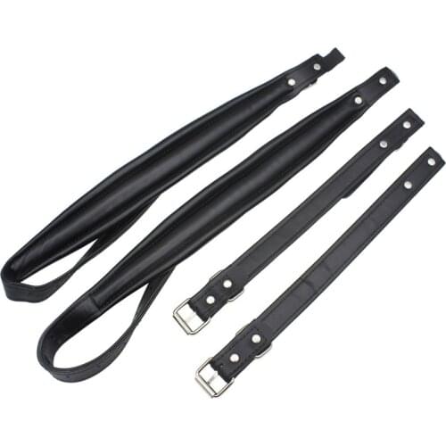 BATESMUSIC Accordion Shoulder Straps, Soft Adjustable Synthetic Leather PU Accordion Shoulder Straps Set for 16-120 Bass