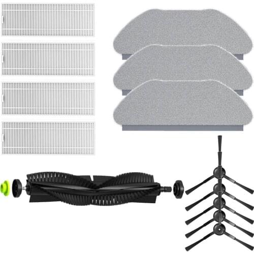 Vacuum Cleaner Roller Main Brush Side Brush HEPA Filter Mop Cloth for 360 X100 MAX Robotic Vacuum Cleaner Parts Replacement