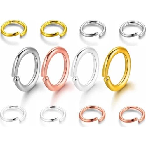 6/8/10mm Open Circle Jump Rings Necklace Bracelet Earring Pendant Connectors DIY Making Jewelry Crafts Accessories