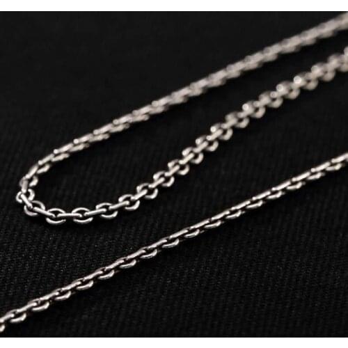 New Arrival S925 Silver Necklace Women O Link Chain Necklace Vintage Necklace S925