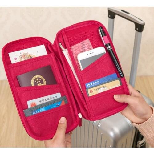 Men Multipurpose Womens Wallets Documents Organizer Packages Travel Passport Holders Cover Commercial Bank Cards Badges Wallets