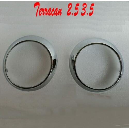 For Hyundai Terracan 2.5 3.5 Front fog lamp frame bar lamp shade lamp frame electroplating