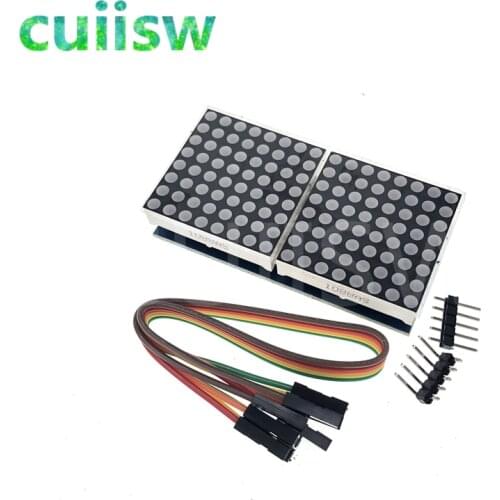 2 Bit MAX7219 LED Display Control Board 8 x 8 Dot Led Matrix MCU Control Module 5V Interface Output Input Common Cathode Display