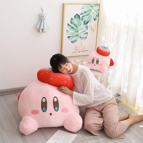 Kirby Plush Toy Classic Game Pripherals Strawberry Berets Kirby Stuffed Sofa Cushion Nap Pillow gift for kids birthday present